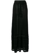 Laneus Tassel Waist Skirt - Black