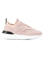 Tod's Perforated Sneakers - Pink & Purple