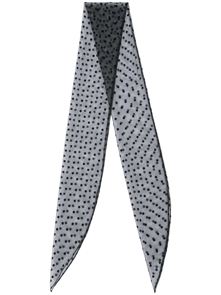 G.v.g.v. Flocked Mesh Scarf - Black