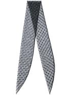 G.v.g.v. Flocked Mesh Scarf - Black
