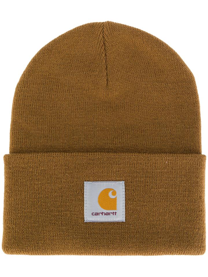 Carhartt Logo Patch Beanie - Brown