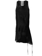 Lost & Found Rooms Sheer Draped Tank Top - Black