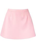 Red Valentino A-line Short Skirt - Pink