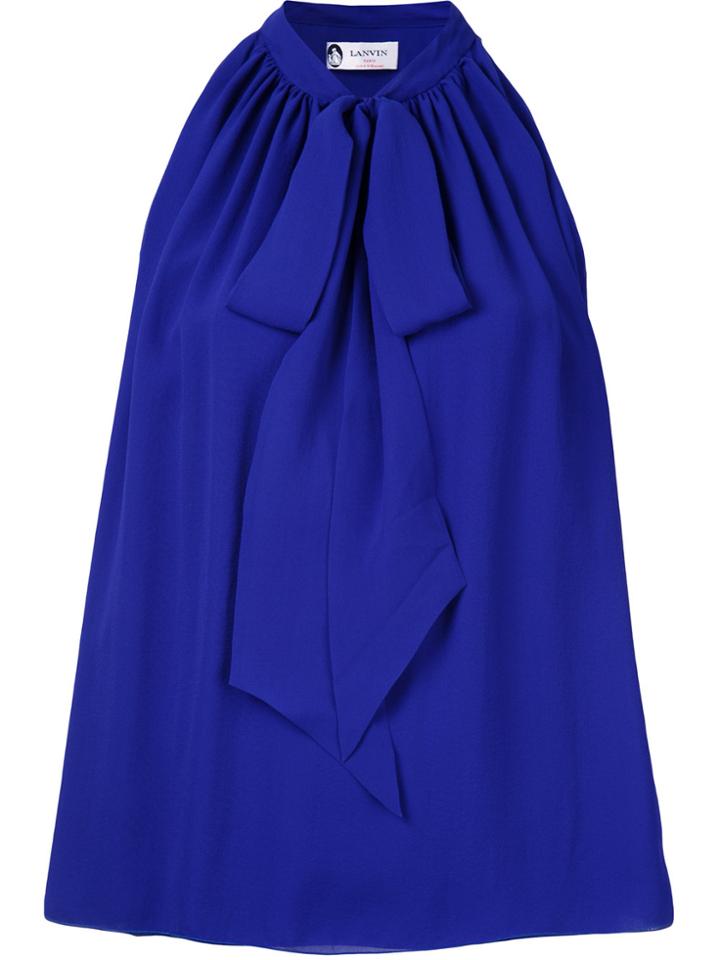 Lanvin Pussy Bow Blouse - Blue