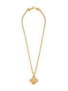 Chanel Vintage Cc Pendant Necklace - Gold