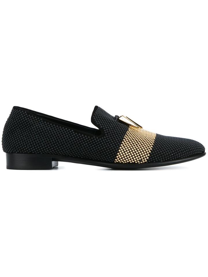 Giuseppe Zanotti Design Two-tone Studded Slippers