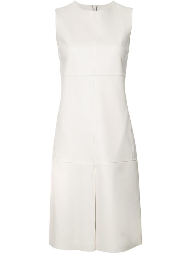 Jil Sander Slit Detail Shift Dress - White