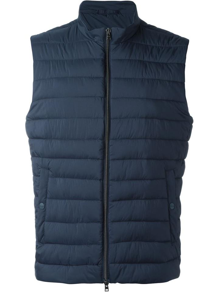 Herno Padded Gilet, Men's, Size: 56, Blue, Polyamide/polyurethane