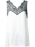 Cityshop - Lace Trim Top - Women - Polyester - One Size, White, Polyester