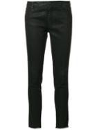 Ermanno Scervino - Cropped Jeans - Women - Cotton/spandex/elastane - 44, Black, Cotton/spandex/elastane