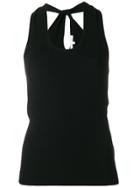 Helmut Lang Ribbed Tank Top - Black