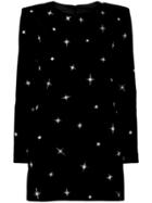 Saint Laurent Sequin Embroidered Star Dress - Black