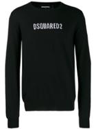 Dsquared2 Logo Intarsia Jumper - Black