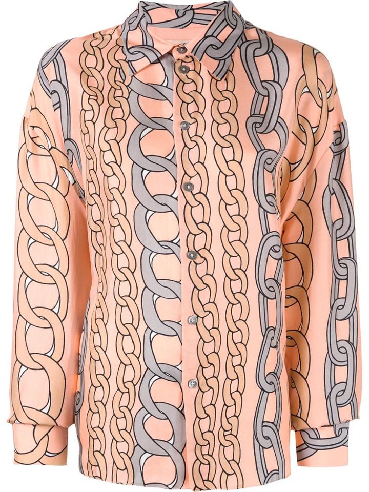 Marni Chain Print Shirt - Pink