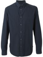 Maison Margiela Classic Long Sleeve Shirt, Men's, Size: 43, Blue, Cotton