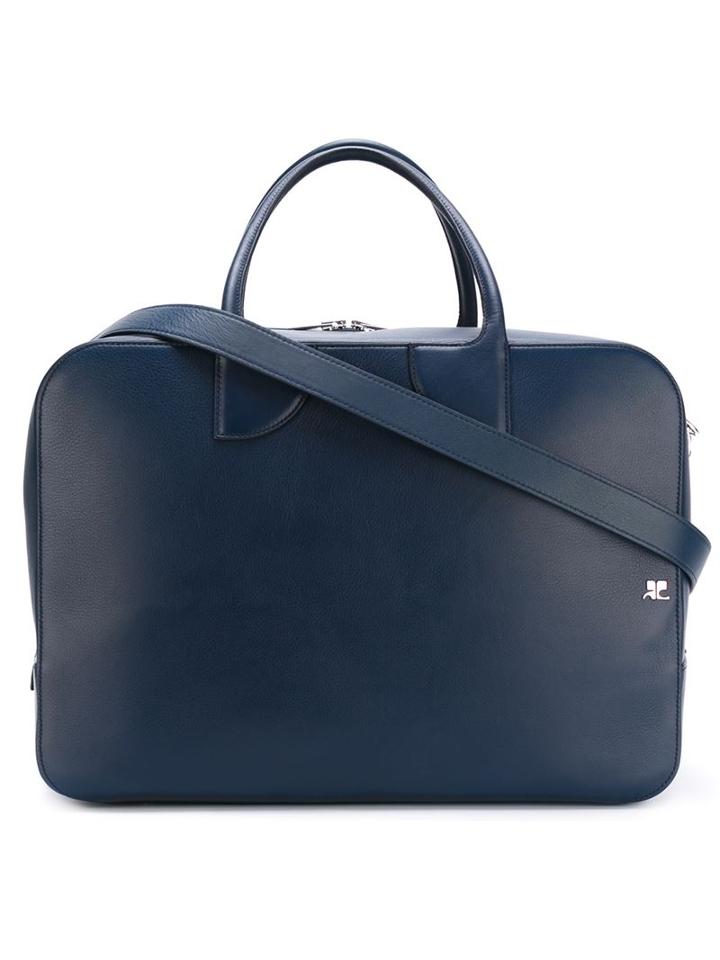 Courrèges Two Way Zip Shoulder Bag, Women's, Blue