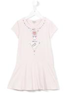Kenzo Kids Printed Flared Dress, Girl's, Size: 12 Yrs, Pink/purple