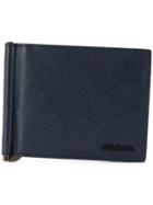 Prada Slim Bifold Card Case - Blue