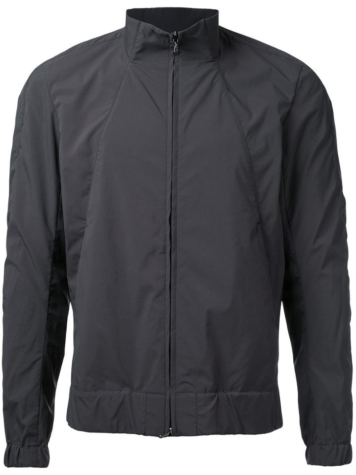 Kazuyuki Kumagai - High Neck Zipped Jacket - Men - Nylon/polyester - 3, Grey, Nylon/polyester
