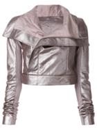 Rick Owens Cropped Jacket - Pink & Purple