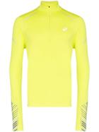 Asics Seamless Half Zip Top - Yellow
