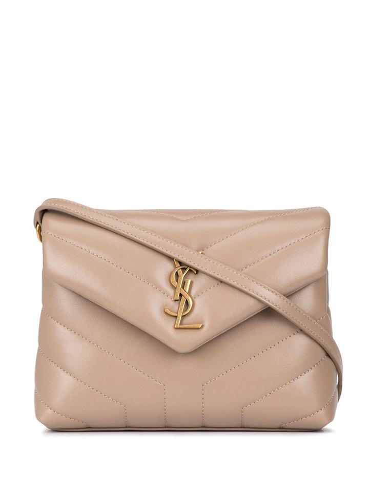 Saint Laurent Monogrammed Envelope Shoulder Bag - Grey