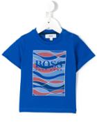 Boss Kids - Logo Print T-shirt - Kids - Cotton - 36 Mth, Toddler Boy's, Blue