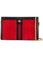 Gucci Gucci 503876d6zyg 8670 Hibiscus Red Leather/fur/exotic