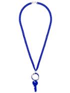 Mm6 Maison Margiela Key Necklace, Women's, Blue