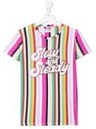 My Brand Kids Striped Logo T-shirt - Neutrals
