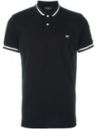 Emporio Armani Classic Polo Shirt, Men's, Size: Medium, Black, Cotton/polyester