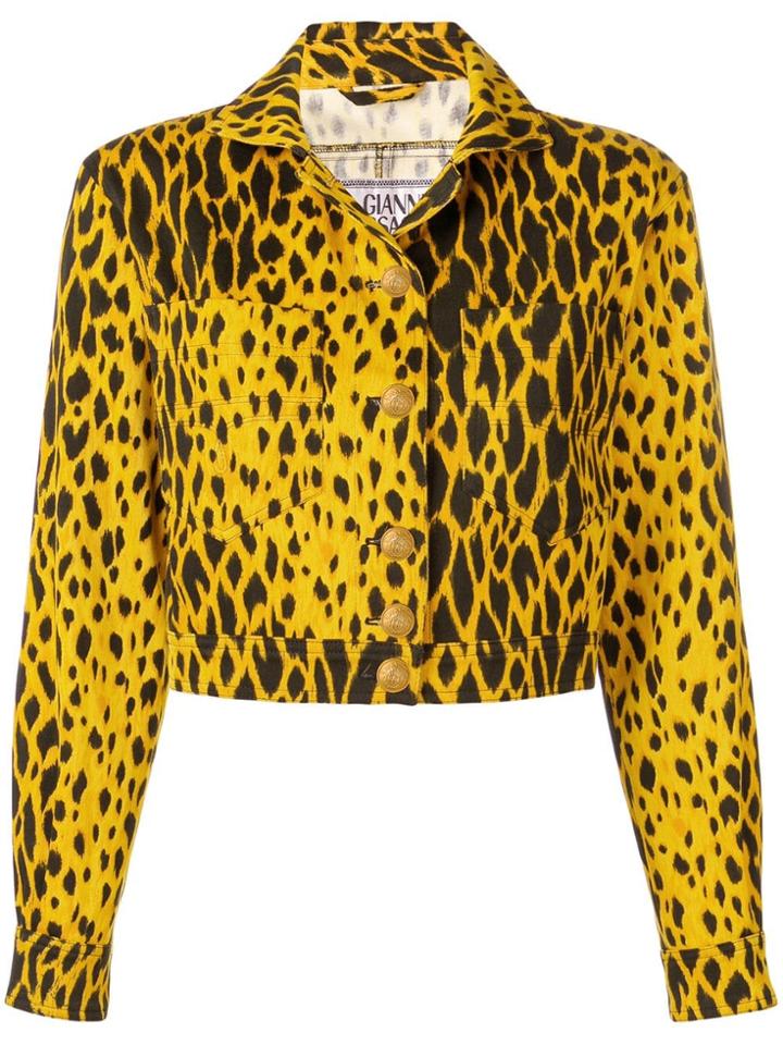 Versace Pre-owned 1980's Cropped Jacket - Yellow