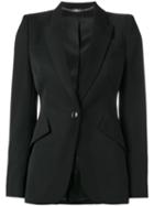 Alexander Mcqueen Tailored Blazer, Women's, Size: 42, Black, Cupro/virgin Wool