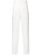 Giorgio Armani Loose Fit Trousers - White