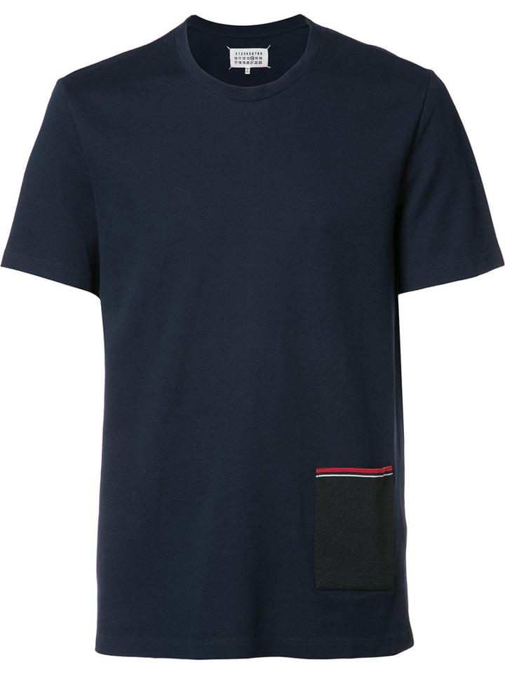 Maison Margiela - Pocket T-shirt - Men - Cotton/polyester - 48, Blue, Cotton/polyester