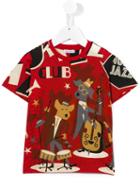 Dolce & Gabbana Kids Printed T-shirt, Toddler Boy's, Size: 2 Yrs, Red