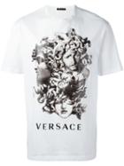 Versace Printed T-shirt, Men's, Size: Xl, White, Cotton