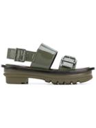 Marni Ridged Sole Sandals - Green