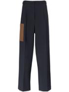 Tibi Patch Pocket Straight Trousers - Blue