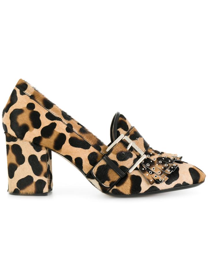 No21 Leopard Print Pumps - Brown