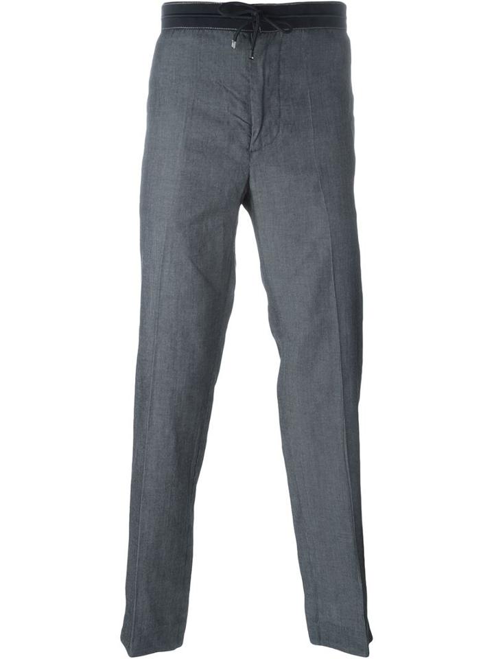 Emporio Armani Loose Fit Drawstring Trousers