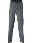 Emporio Armani Loose Fit Drawstring Trousers