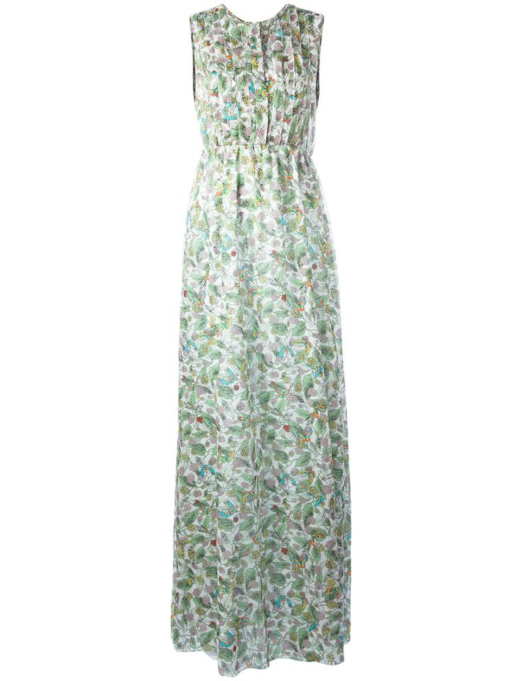 Giamba - Botanical Print Dress - Women - Cotton/polyester - 44, Women's, Green, Cotton/polyester
