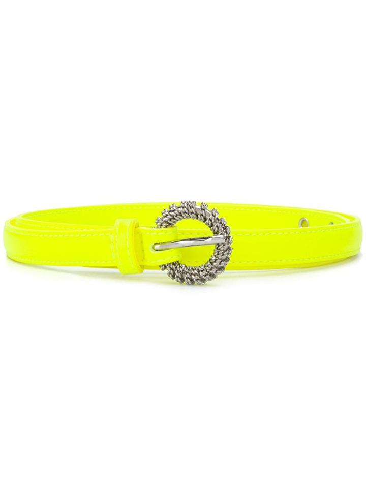 Orciani Round Buckle Belt - Yellow
