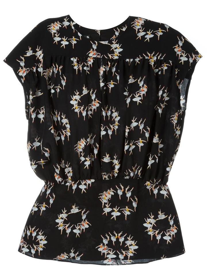 Rochas Ballerina Print Top