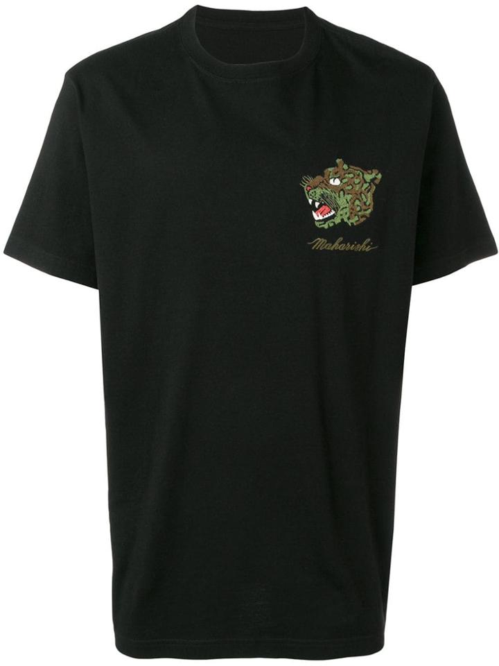 Maharishi Embroidered T-shirt - Black