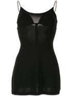 Chanel Pre-owned 1997 Chain Elongated Camisole - Black