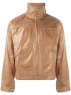 Telfar Dropped Shoulder Denim Jacket, Men's, Size: Small, Brown, Cotton