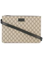 Gucci Signature Shoulder Bag, Men's, Nude/neutrals, Leather