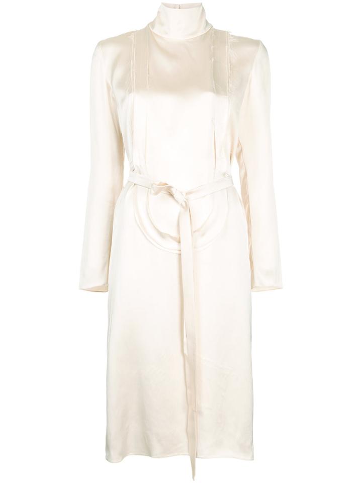 Tatuna Nikolaishvili Mid Length Fitted Dress - White